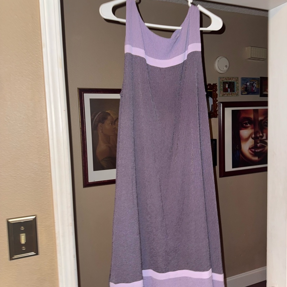 Signature by Robbie Bee Purple Halter Sundress